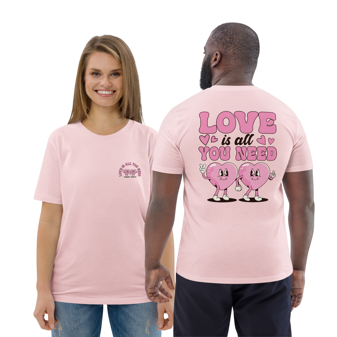 Love Is All Your Need Unisex Organic Cotton T-shirt