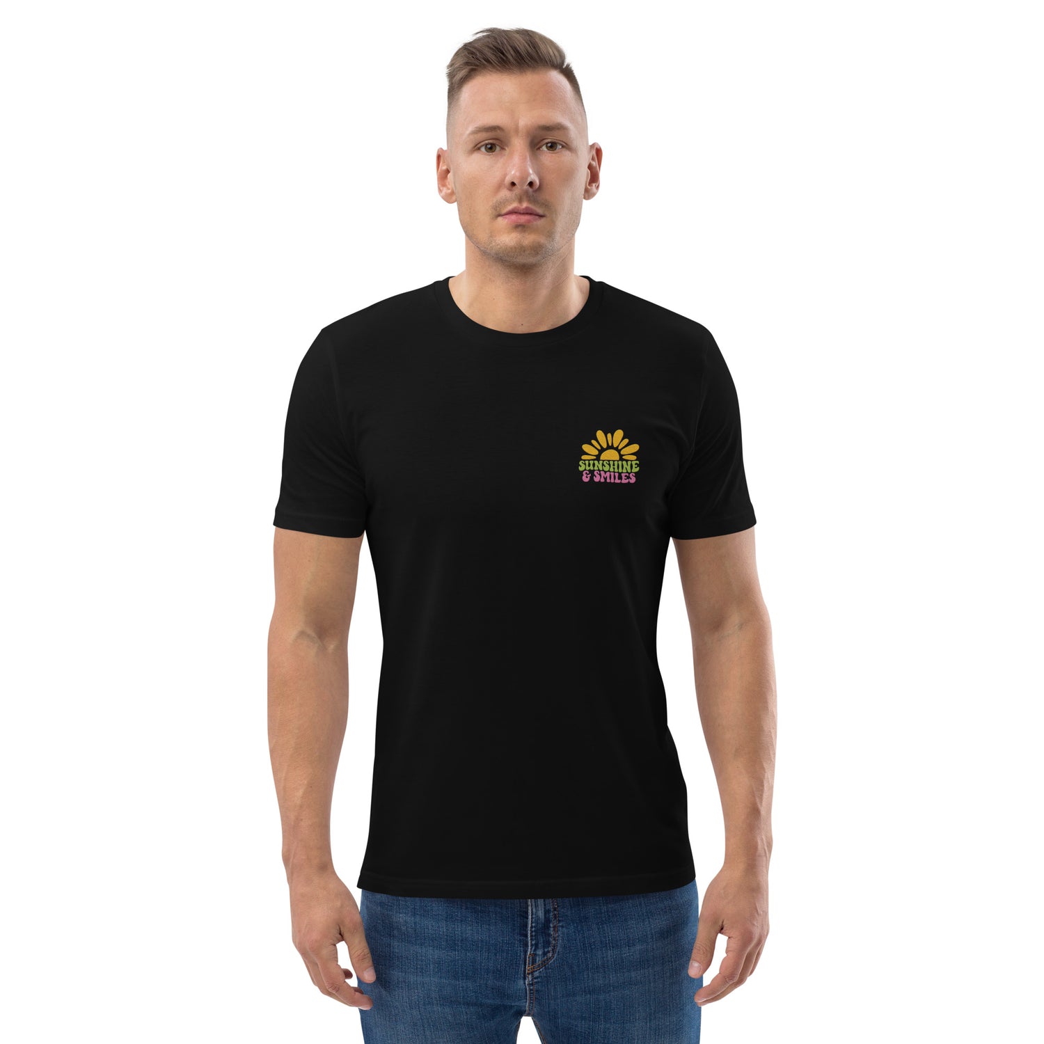 Sunshine &amp; Smile Organic Cotton Men T-shirt