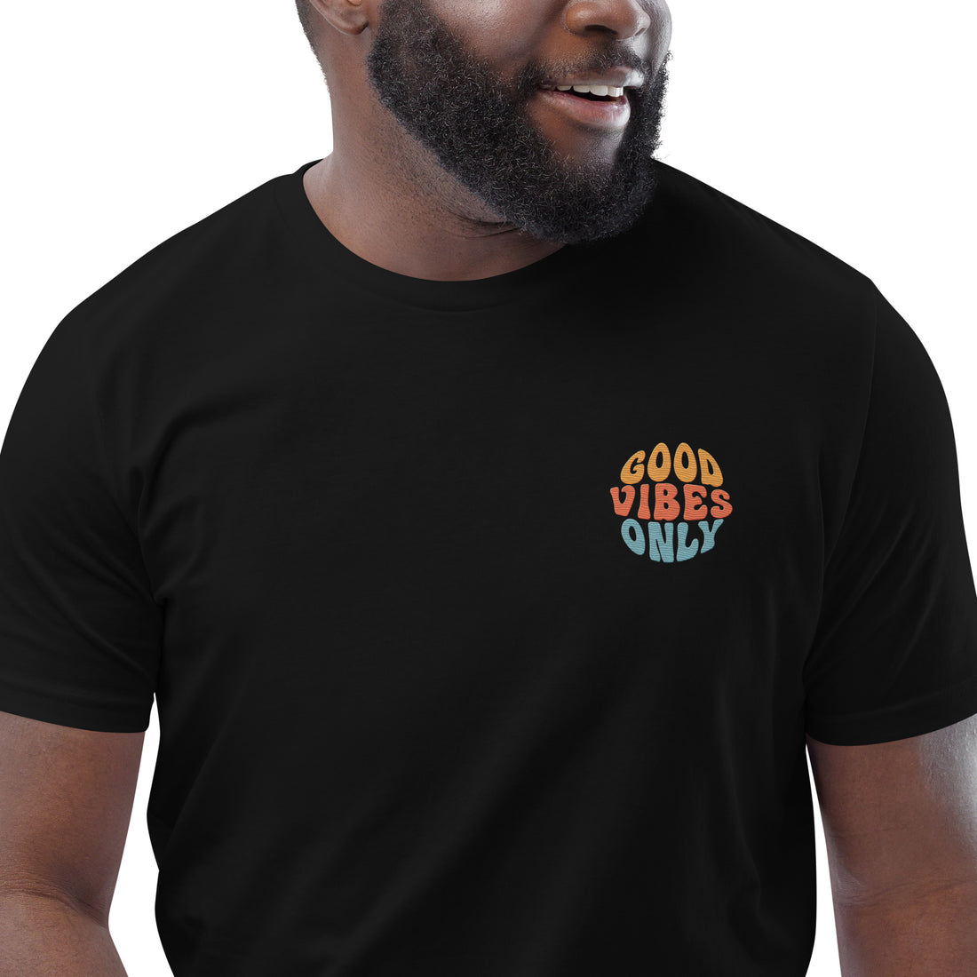 Good Vibes Only Organic Cotton Men T-shirt