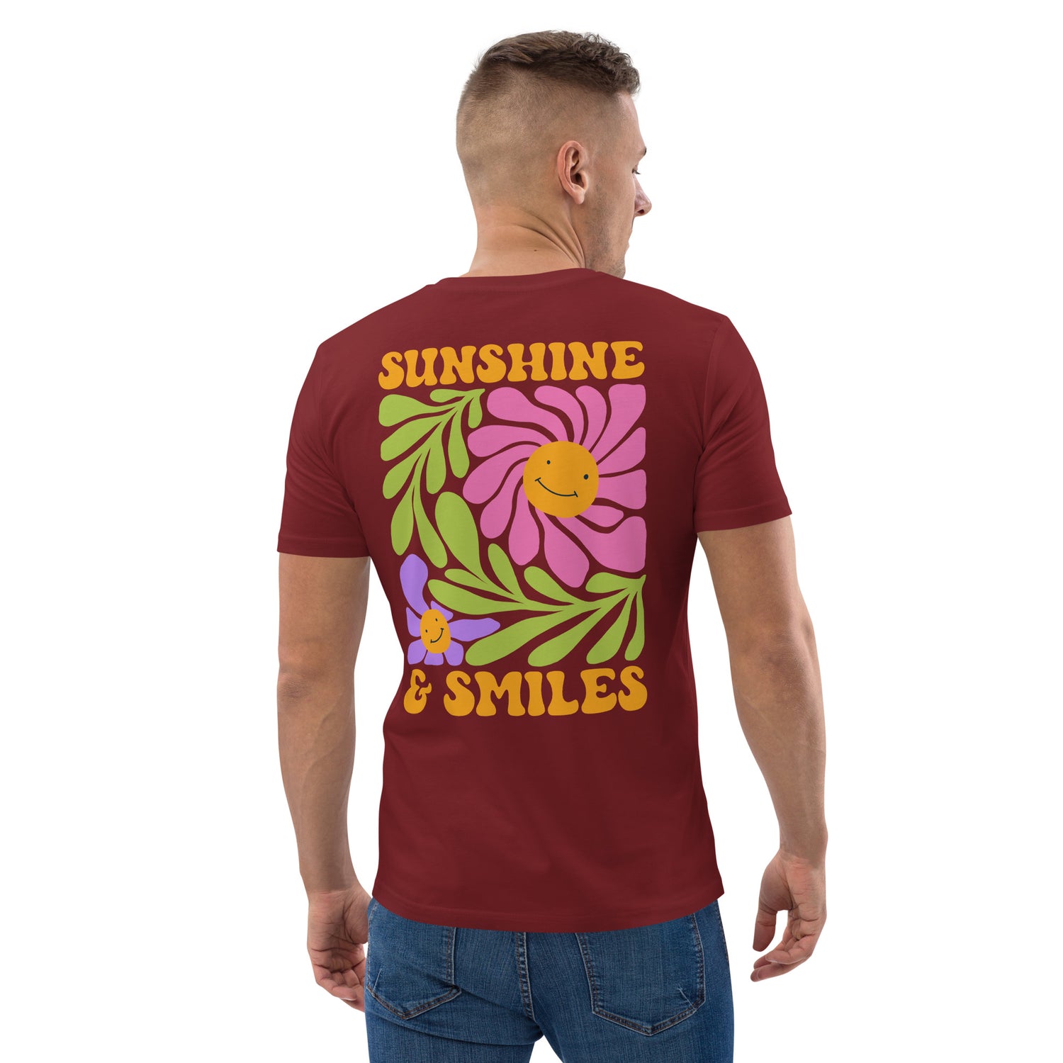 Sunshine &amp; Smile Organic Cotton Men T-shirt