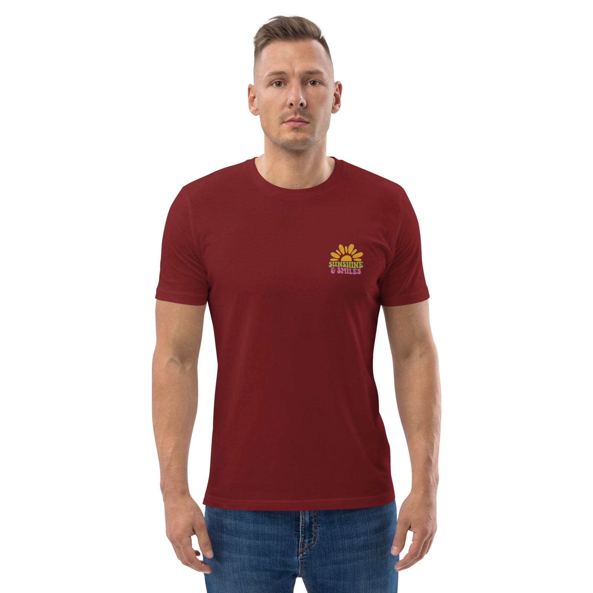 Sunshine &amp; Smile Organic Cotton Men T-shirt