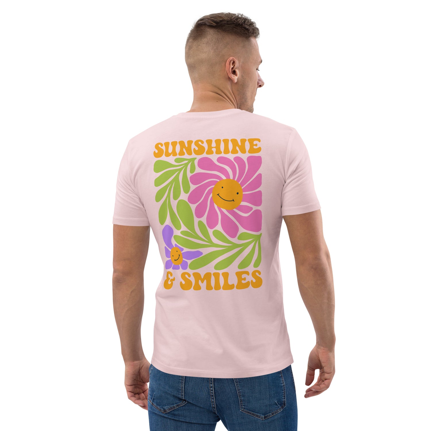 Sunshine &amp; Smile Organic Cotton Men T-shirt