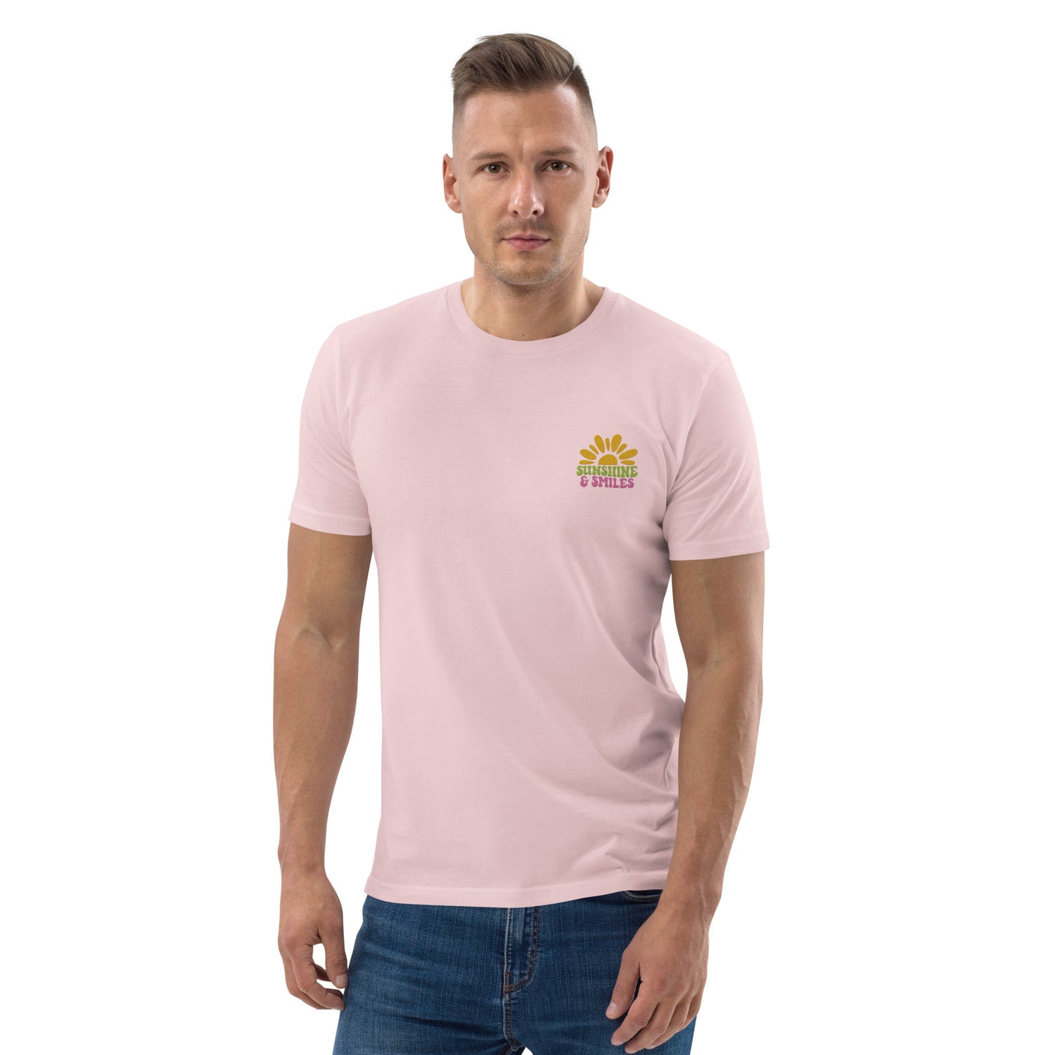 Sunshine &amp; Smile Organic Cotton Men T-shirt