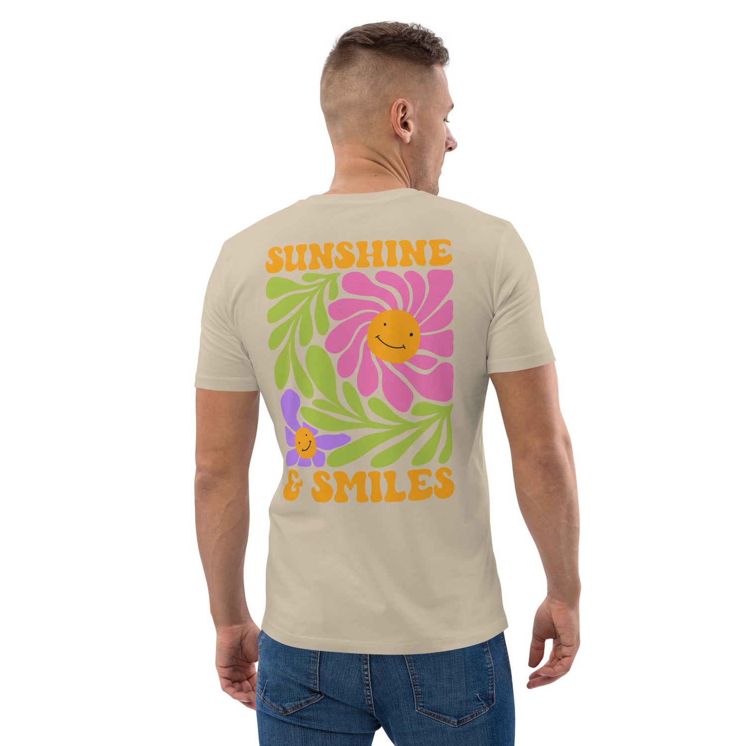 Sunshine &amp; Smile Organic Cotton Men T-shirt