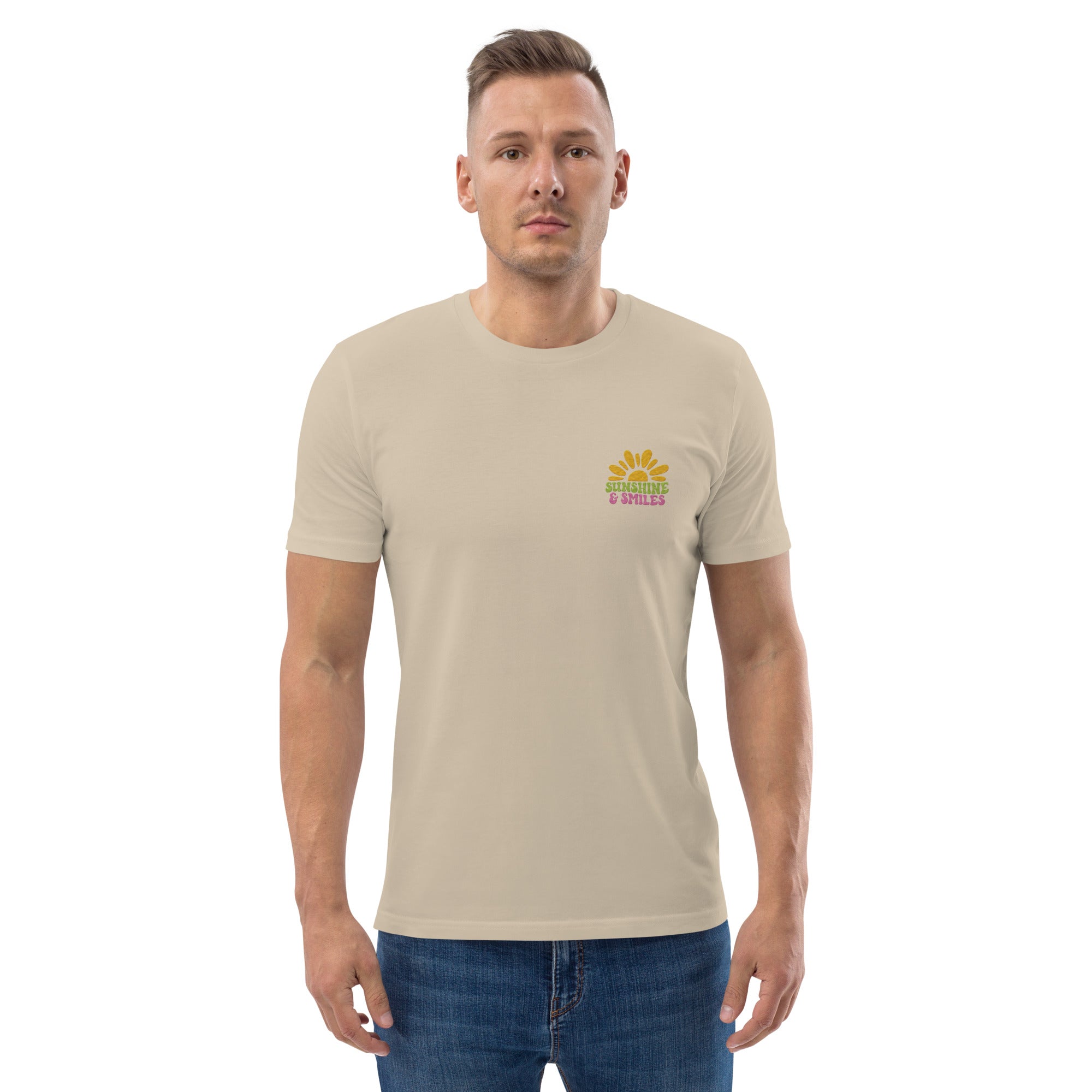 Sunshine &amp; Smile Organic Cotton Men T-shirt