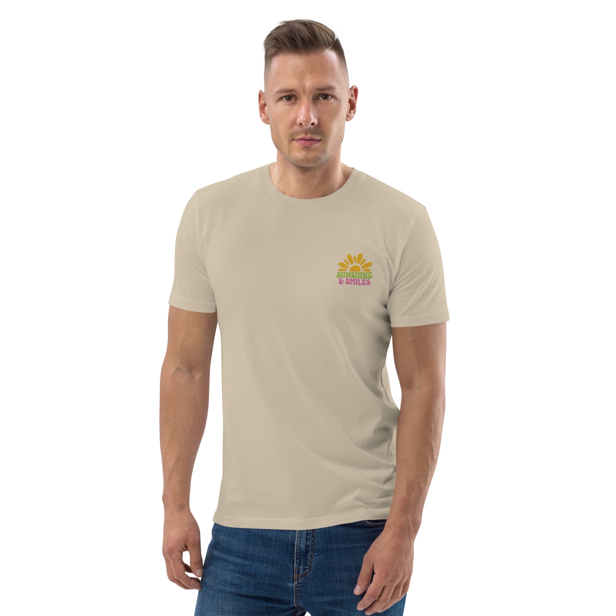 Sunshine &amp; Smile Organic Cotton Men T-shirt