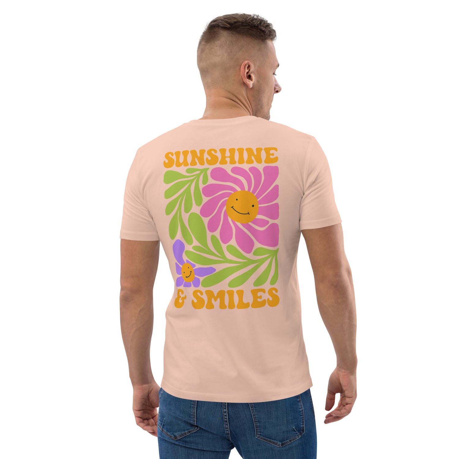 Sunshine &amp; Smile Organic Cotton Men T-shirt