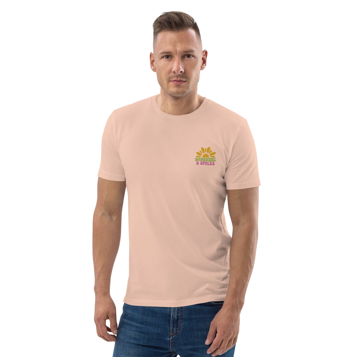 Sunshine &amp; Smile Organic Cotton Men T-shirt