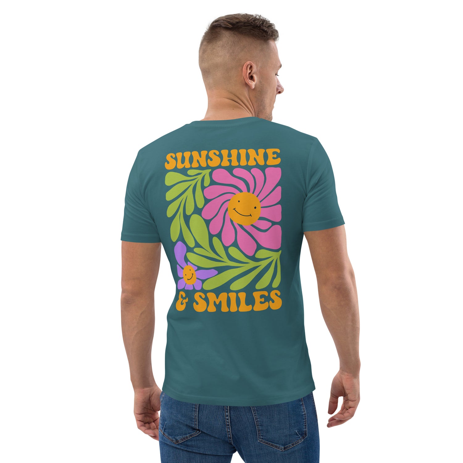 Sunshine &amp; Smile Organic Cotton Men T-shirt