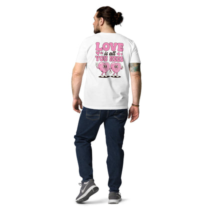 Love Is All Your Need Organic Cotton Men T-shirt