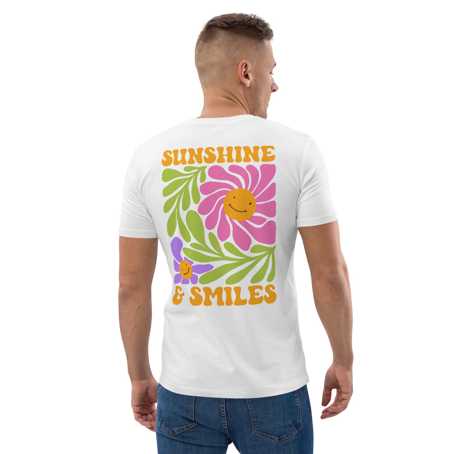 Sunshine &amp; Smile Organic Cotton Men T-shirt