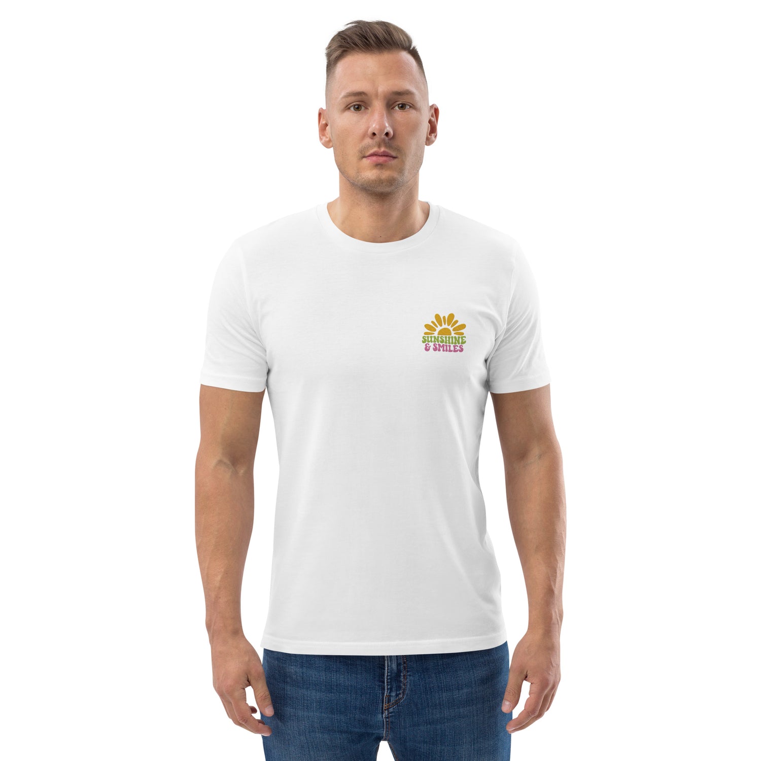 Sunshine &amp; Smile Organic Cotton Men T-shirt